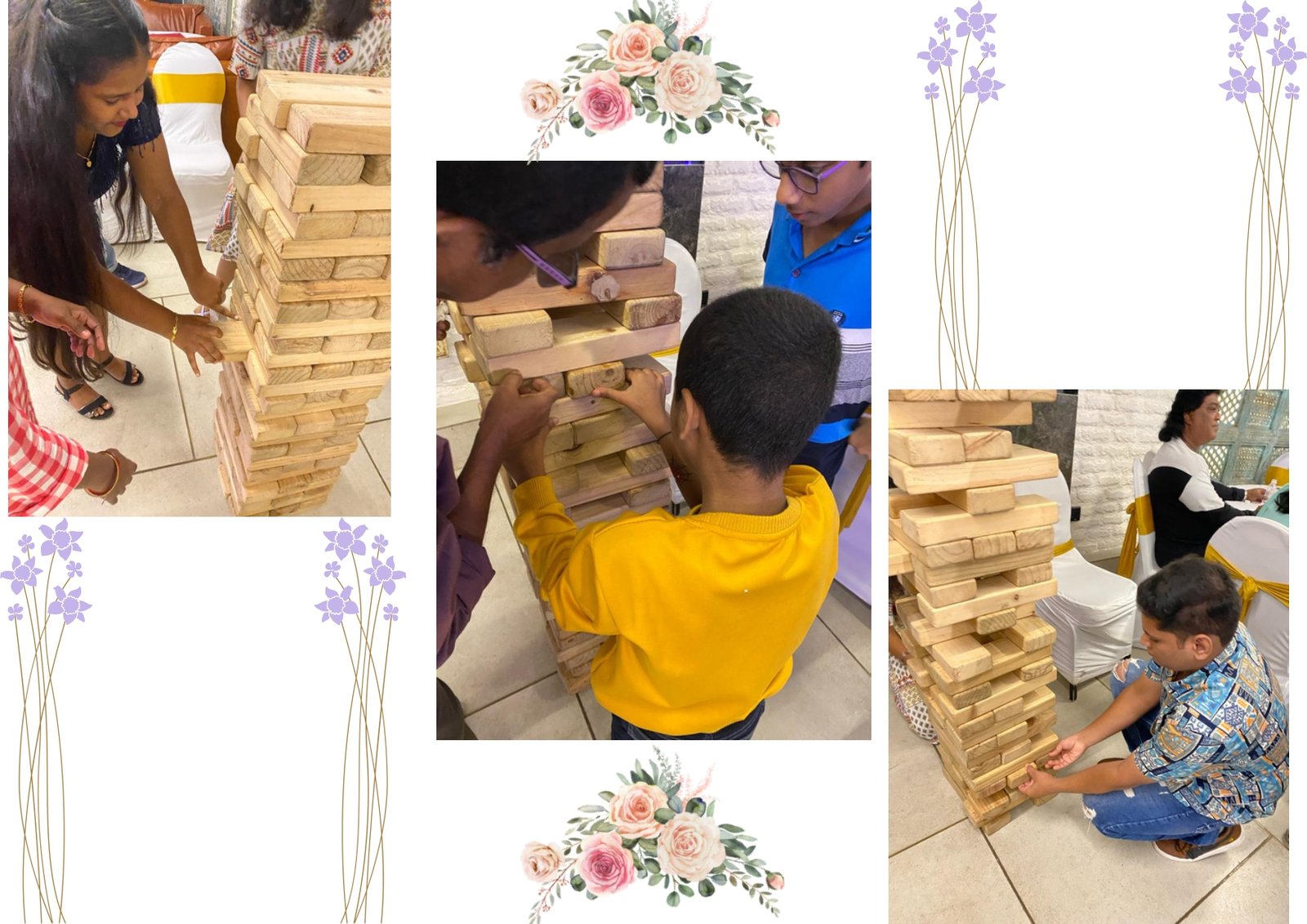 Giant Jenga carnival game