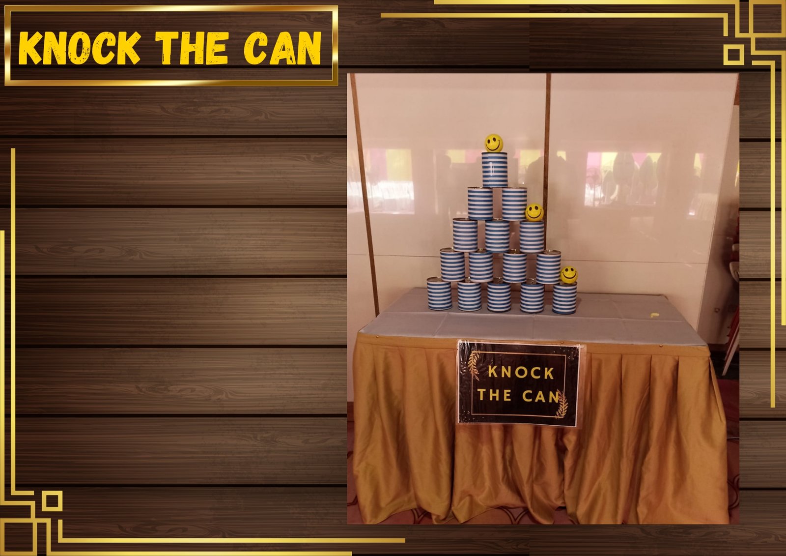 Knock The Can carnival game